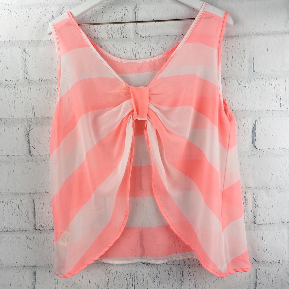 Fluorescent Sleeveless Open Back Top
